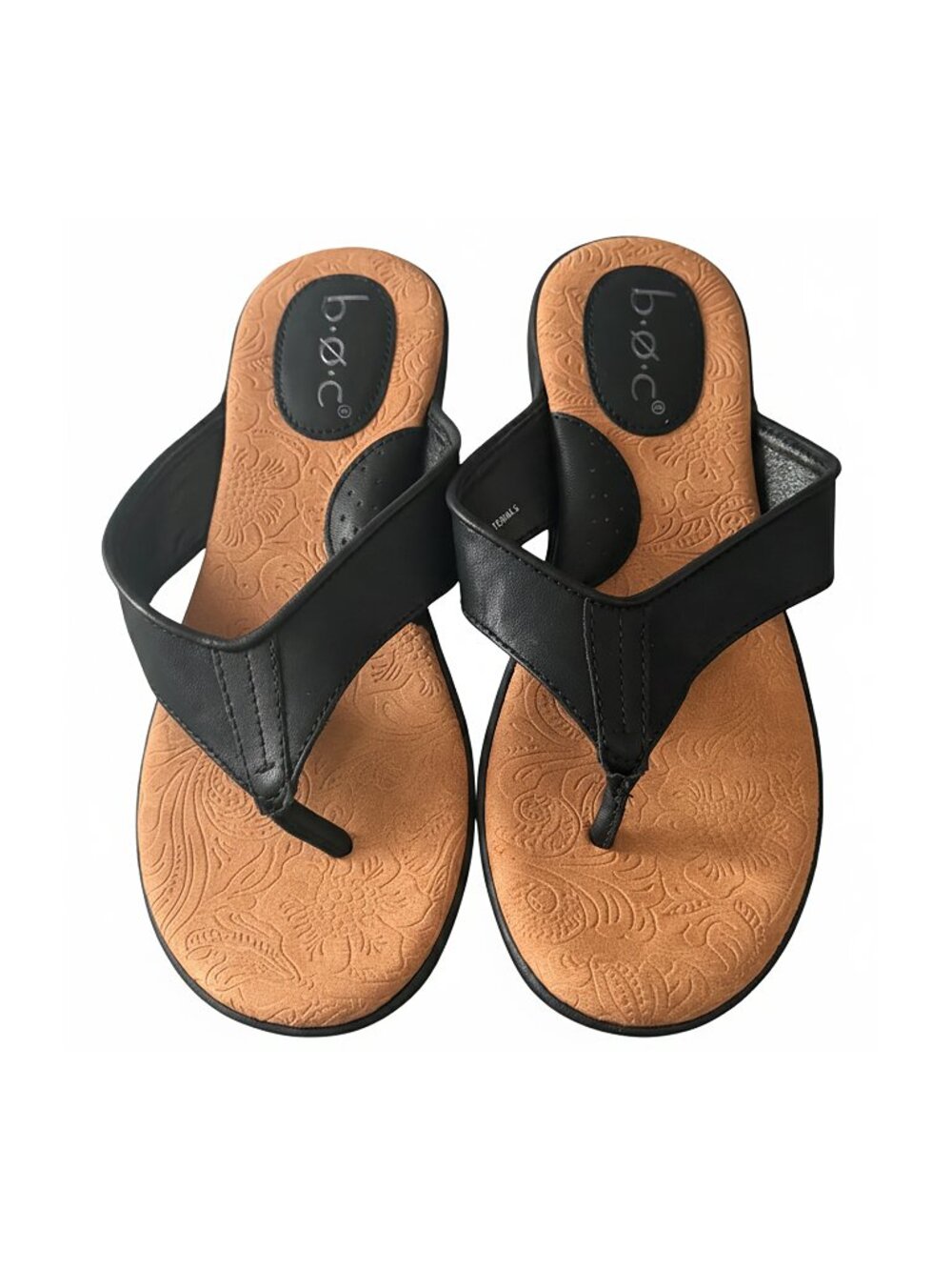 b.o.c. Born Concept Cadore Black Thong Sandals - Size 7M